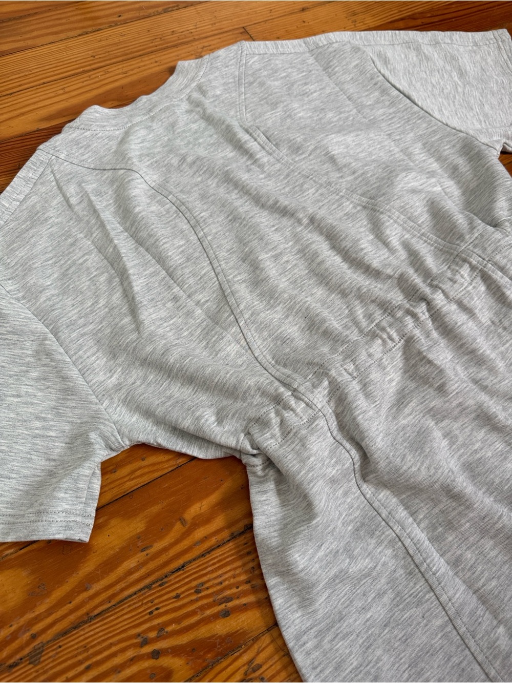 Daily Practice Neoprene T-Shirt Dress Heather Grey - Picture 6 of 8